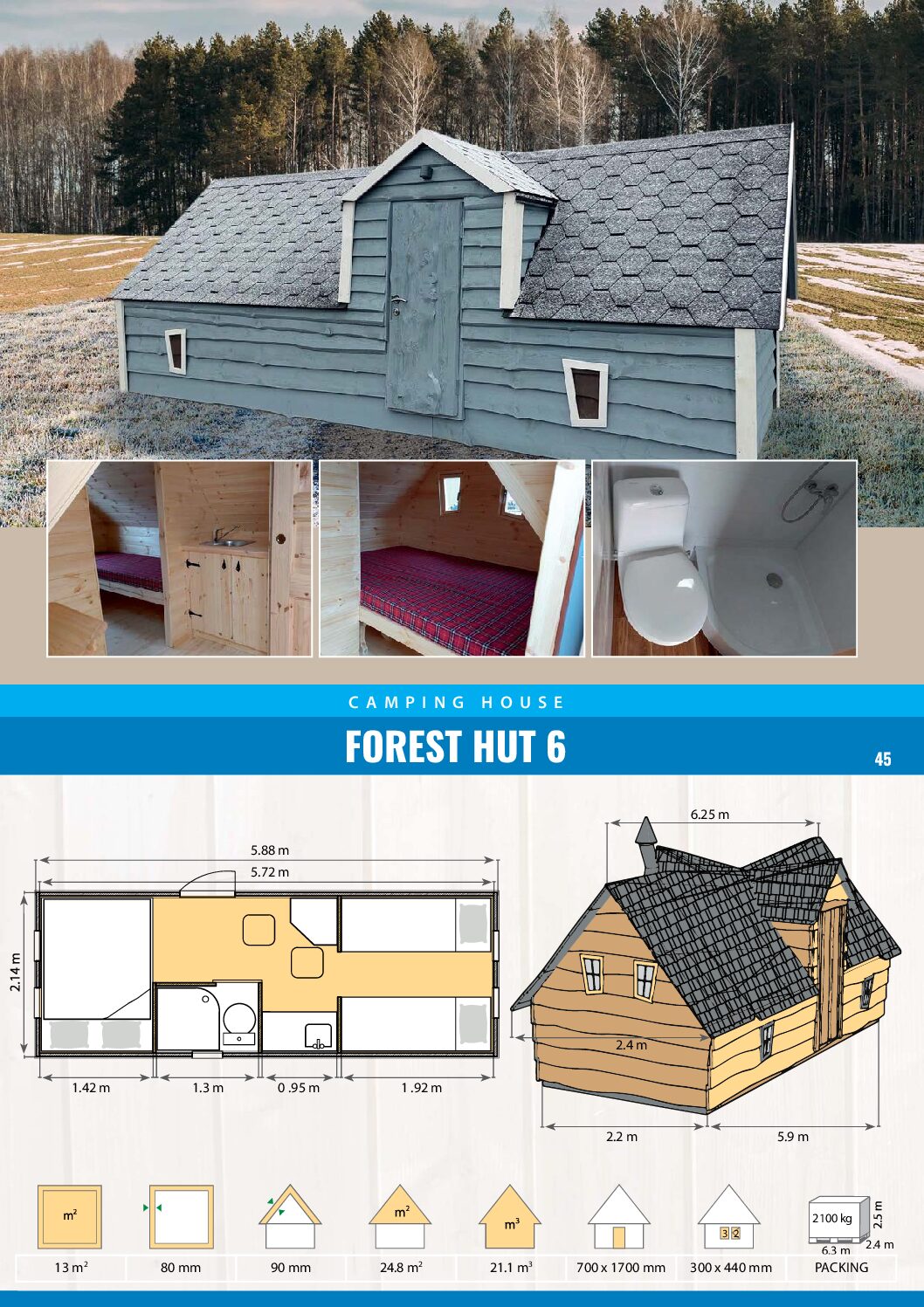 Forest hut 6 Forest Hut Long - Image 3